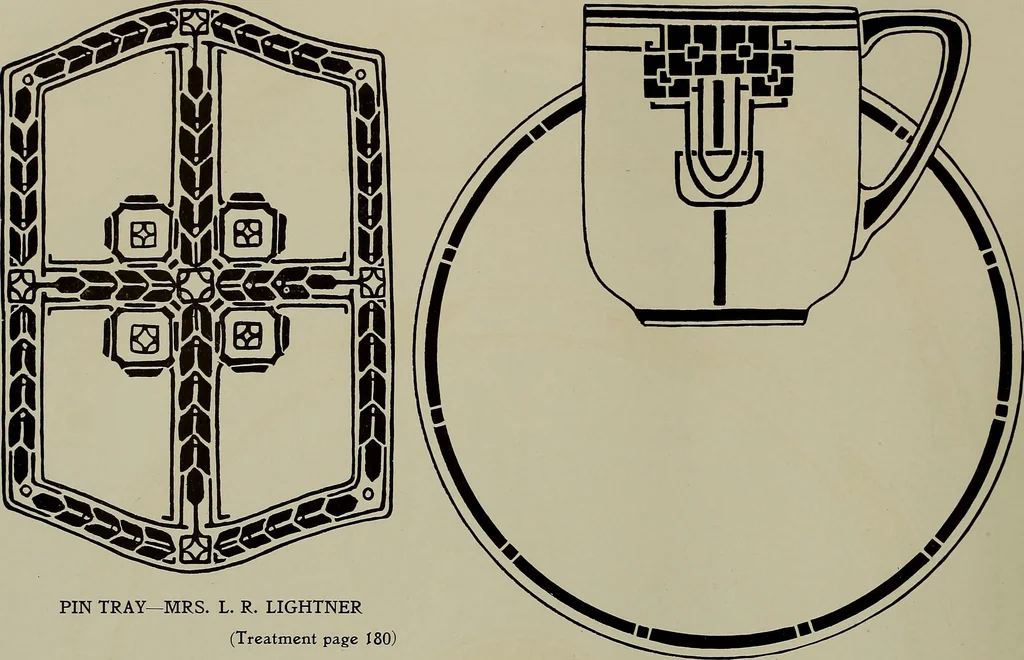 An illustration from Keramic studio, 1899, leaf 215