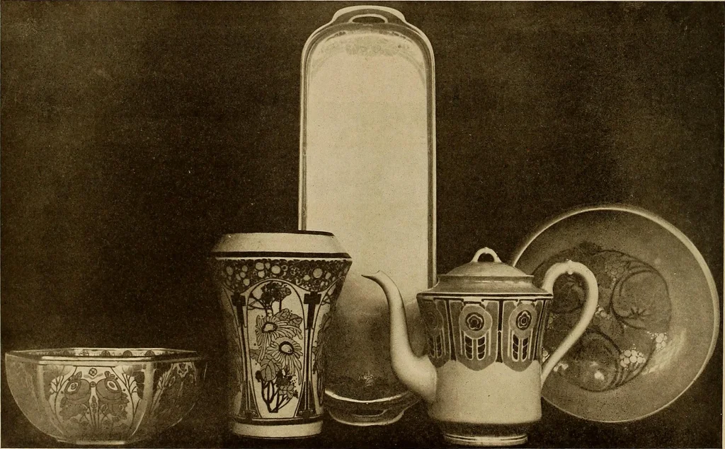 An illustration from Keramic studio, 1899, leaf 201