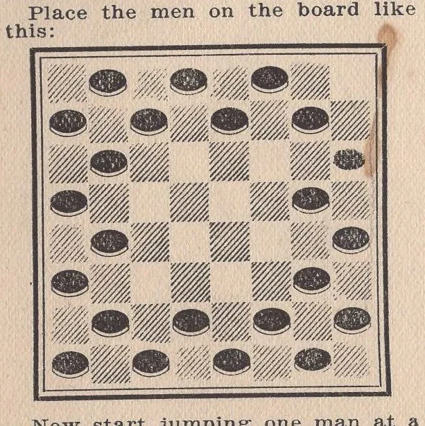 An illustration from Checkers, The Handy Manual, 1923, leaf 24