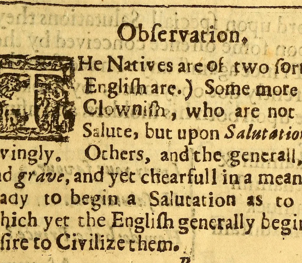 An illustration from A key into the language of America: or, An help to the language of the natives in that part of America, called New-England. : Together, with briefe observations of the customes, manners and worships, &c. of the aforesaid natives, in peace and warre, in life and death. On all which are added spirituall observations, generall and particular by the authour, of chiefe and speciall use (upon all occasions,) to all the English inhabiting those parts; yet pleasant and profitable to the view of all men:, 1643, leaf 19