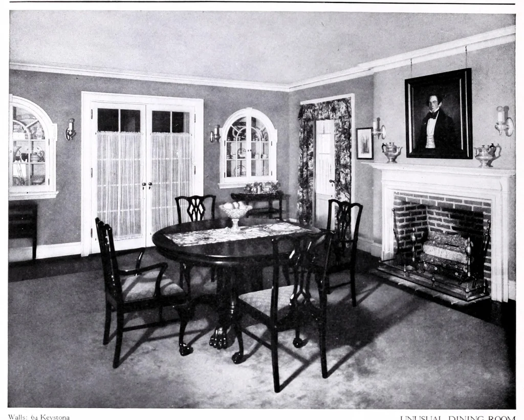 An illustration from Keystona flat finish : for office buildings, schools, hospitals and homes, whether mansion or bungalow., 1927, leaf 26