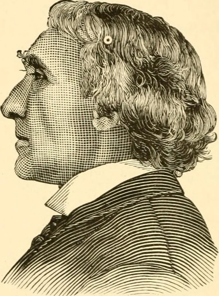 An illustration from Key to phrenology, 1890, leaf 145