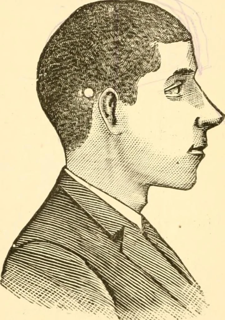 An illustration from Key to phrenology, 1890, leaf 97