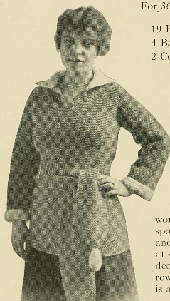 An illustration from Khaki knitting book, 1917, leaf 10