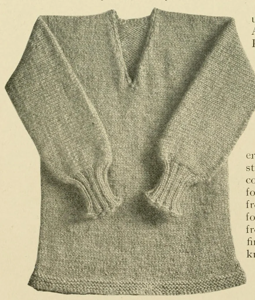 An illustration from Khaki knitting book, 1917, leaf 24