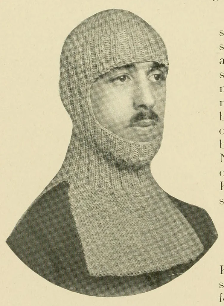 An illustration from Khaki knitting book, 1917, leaf 32