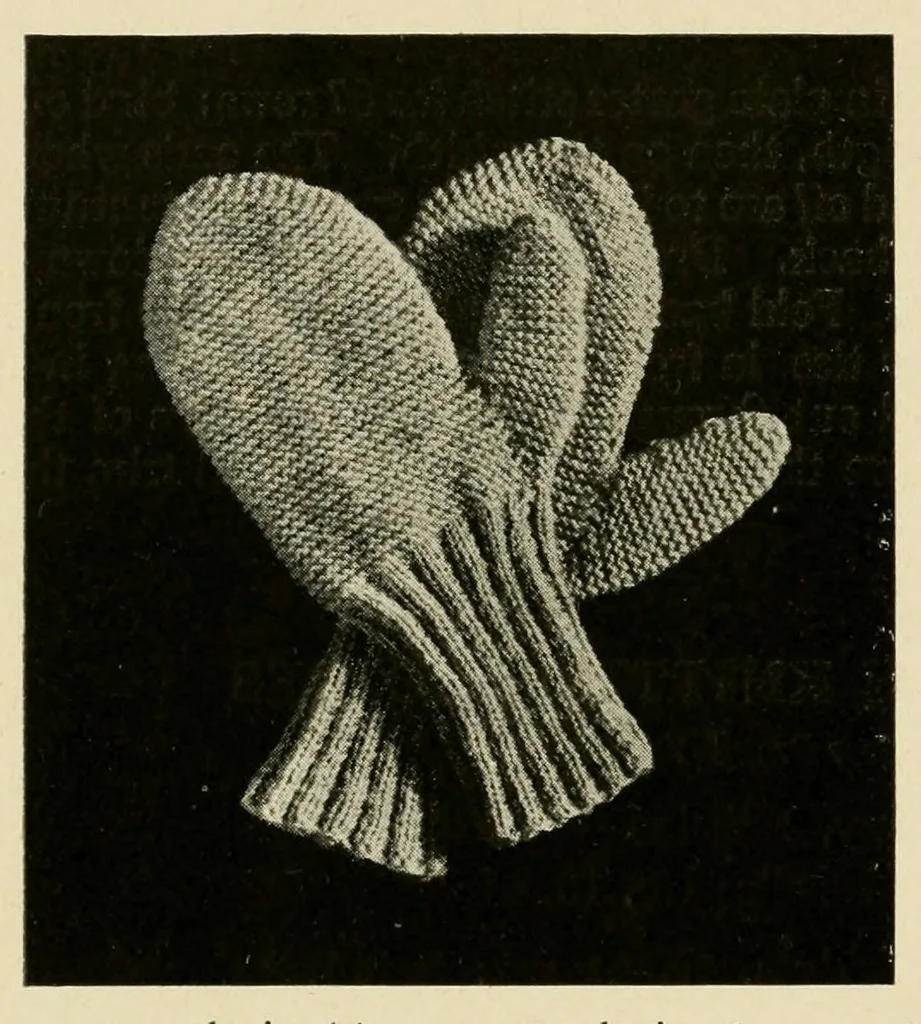 An illustration from Khaki knitting book, 1917, leaf 42