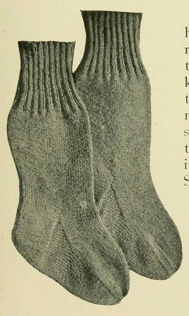 An illustration from Khaki knitting book, 1917, leaf 47