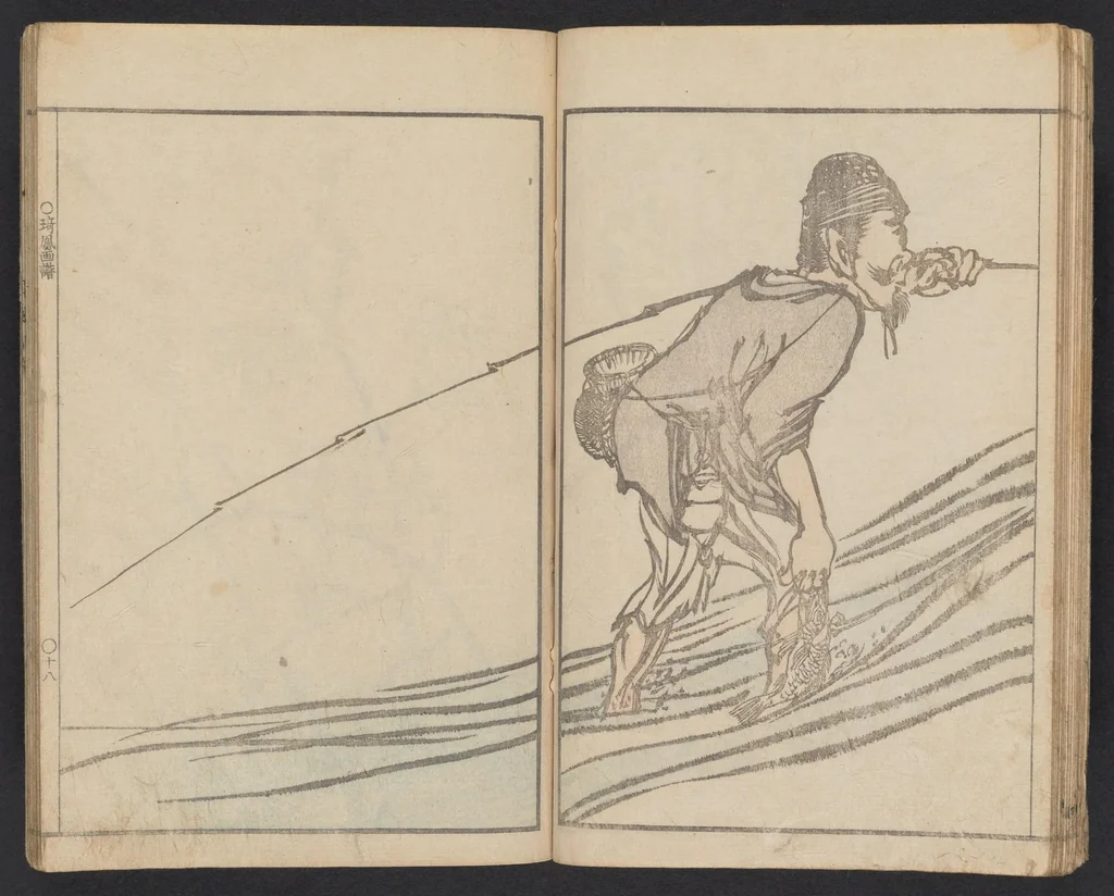 An illustration from Kihō gafu : zen, 1827, leaf 20
