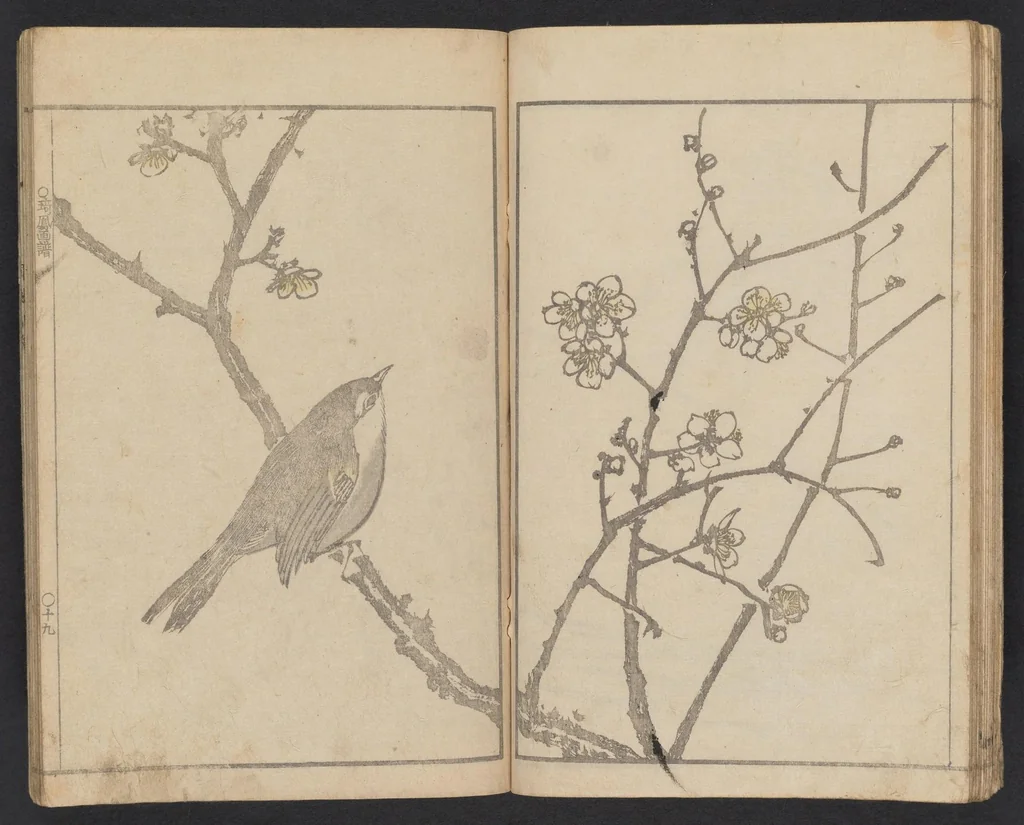 An illustration from Kihō gafu : zen, 1827, leaf 21