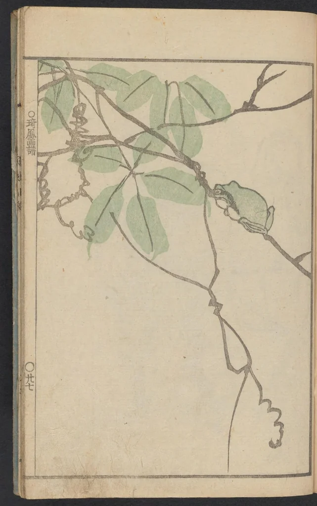 An illustration from Kihō gafu : zen, 1827, leaf 29