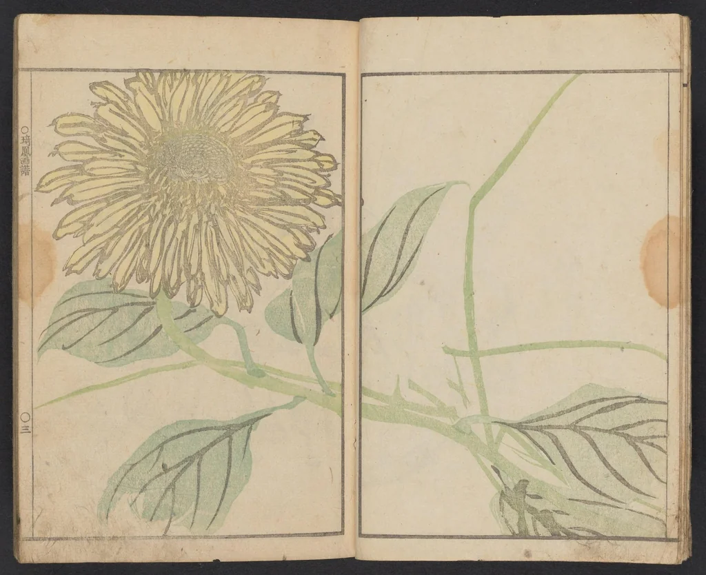 An illustration from Kihō gafu : zen, 1827, leaf 6