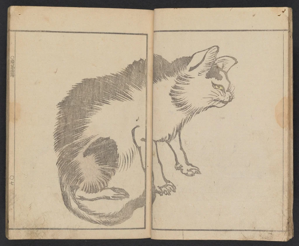 An illustration from Kihō gafu : zen, 1827, leaf 9