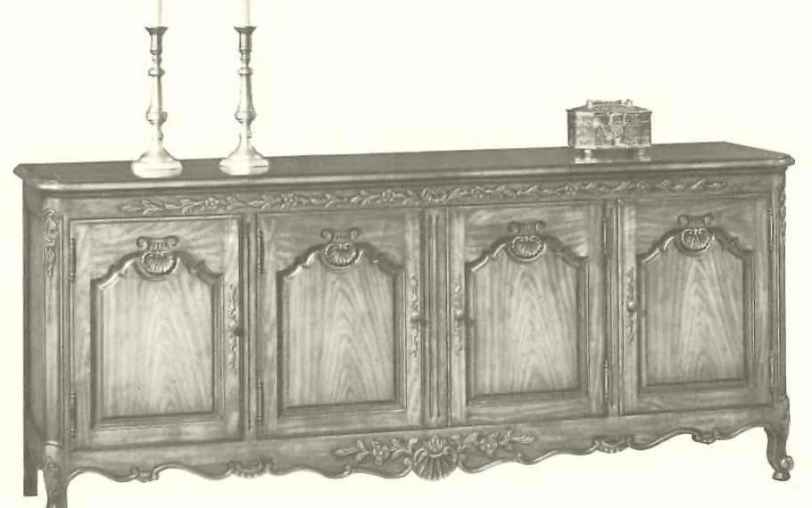 An illustration from Kindel French Provincial Louis XV Furniture 1973, 1973, leaf 14