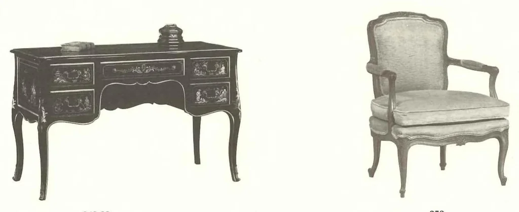 An illustration from Kindel French Provincial Louis XV Furniture 1973, 1973, leaf 18