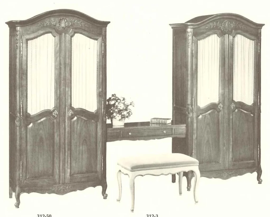 An illustration from Kindel French Provincial Louis XV Furniture 1973, 1973, leaf 32