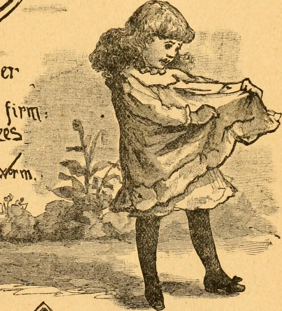 An illustration from The kindergarten;, 1891, leaf 102