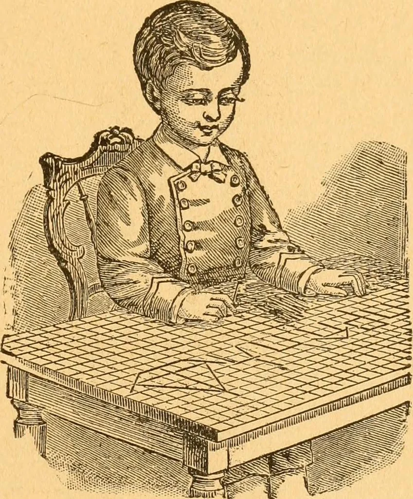 An illustration from The kindergarten;, 1891, leaf 112