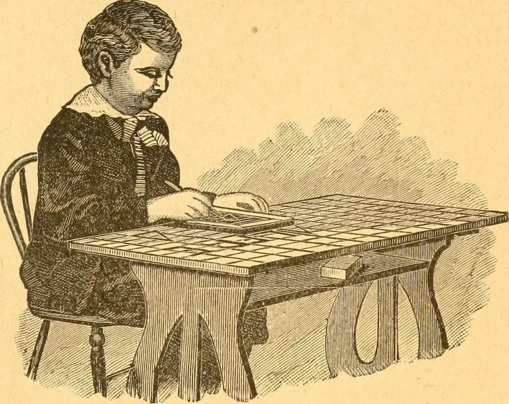 An illustration from The kindergarten;, 1891, leaf 115
