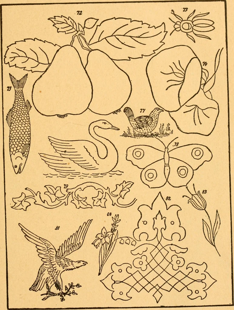An illustration from The kindergarten;, 1891, leaf 146