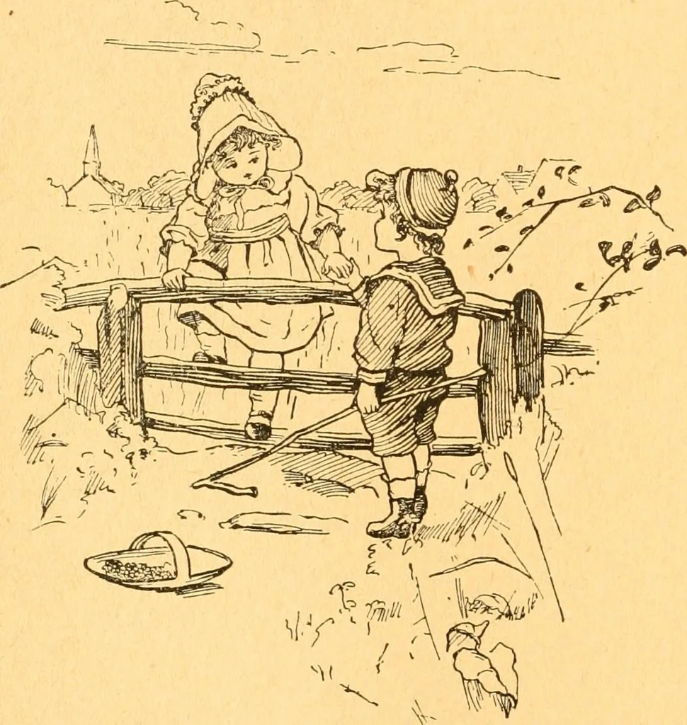 An illustration from The kindergarten;, 1891, leaf 167