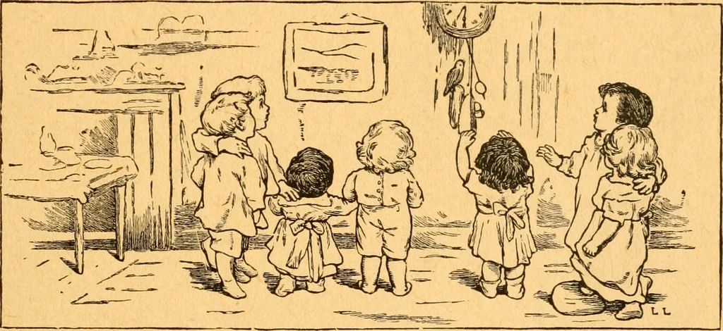 An illustration from The kindergarten;, 1891, leaf 170
