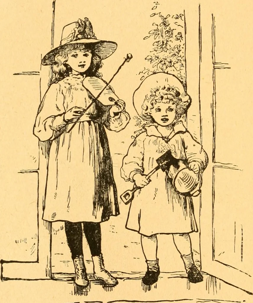 An illustration from The kindergarten;, 1891, leaf 179