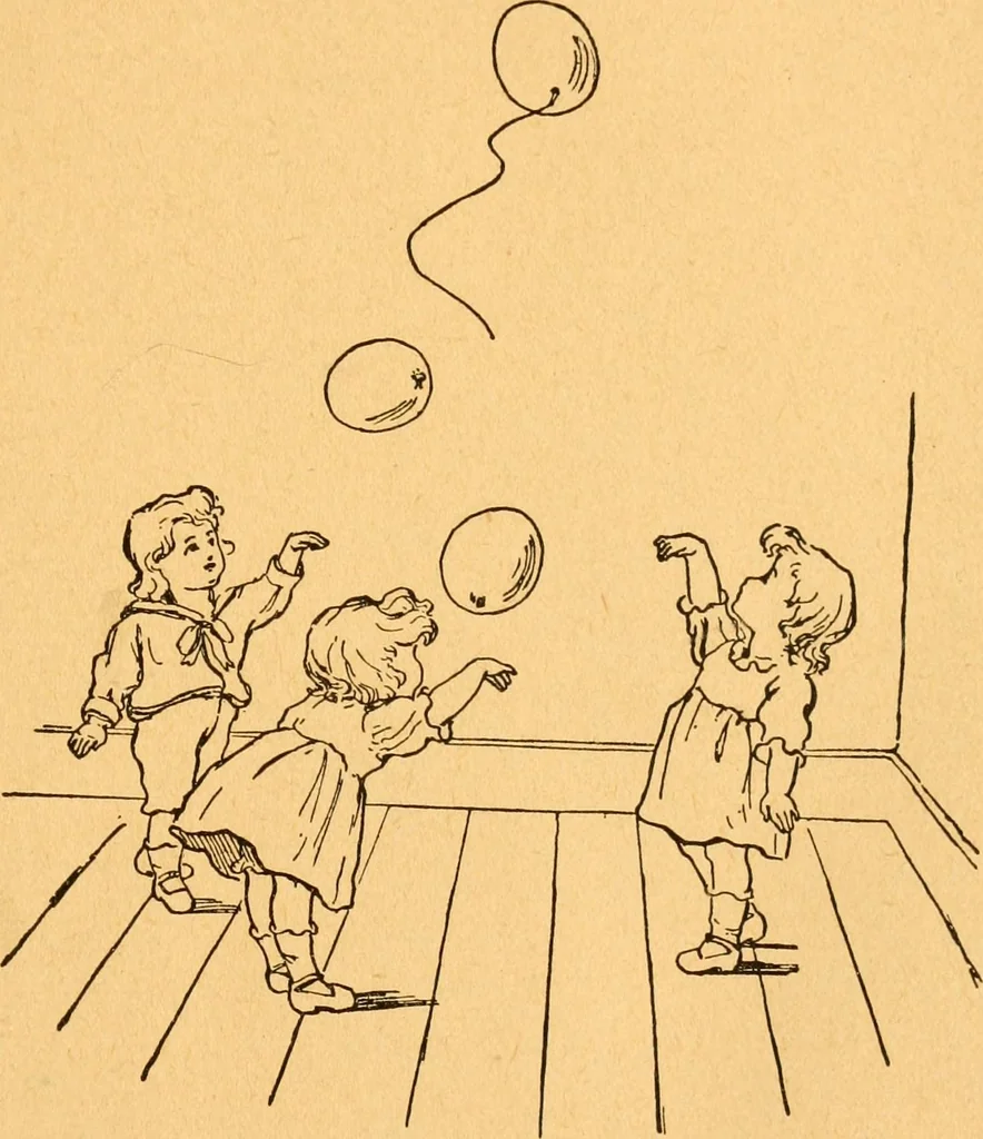 An illustration from The kindergarten;, 1891, leaf 18