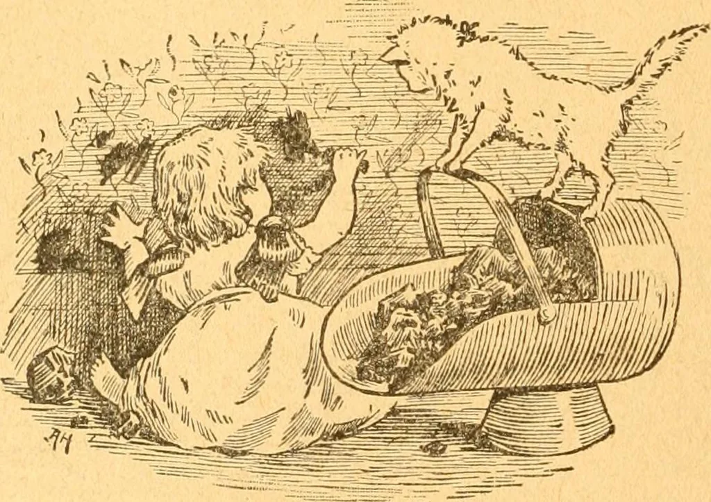 An illustration from The kindergarten;, 1891, leaf 19
