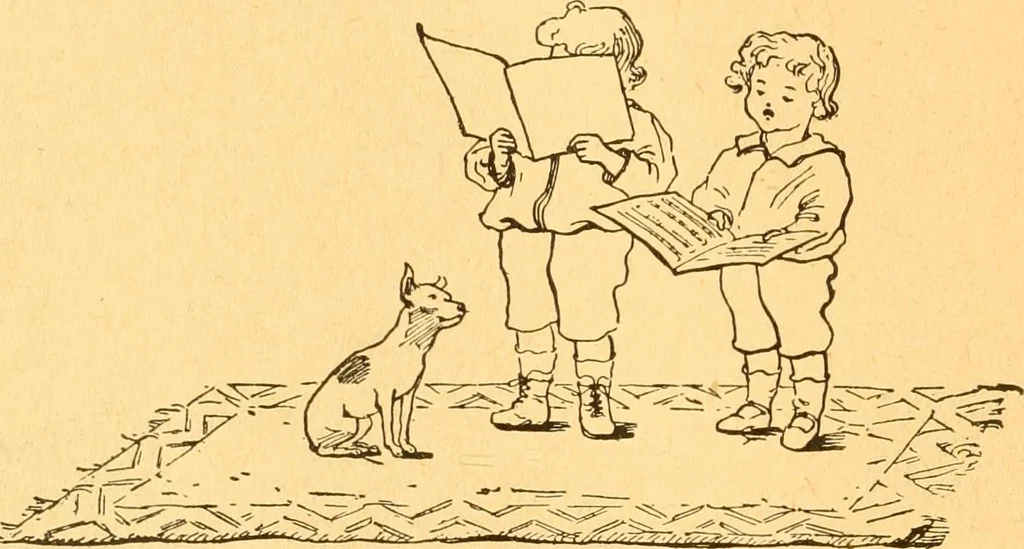 An illustration from The kindergarten;, 1891, leaf 201