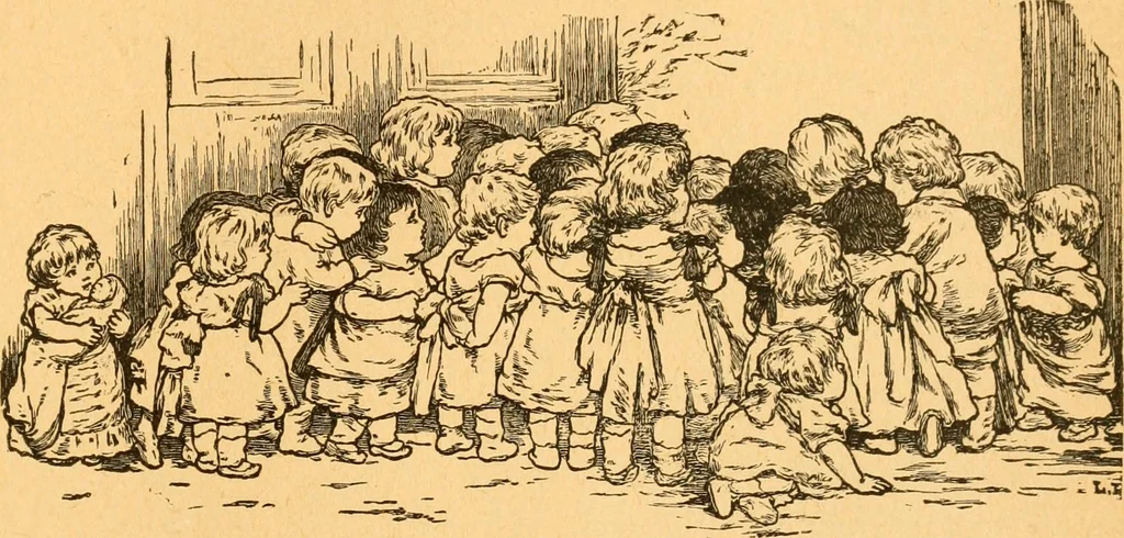 An illustration from The kindergarten;, 1891, leaf 206