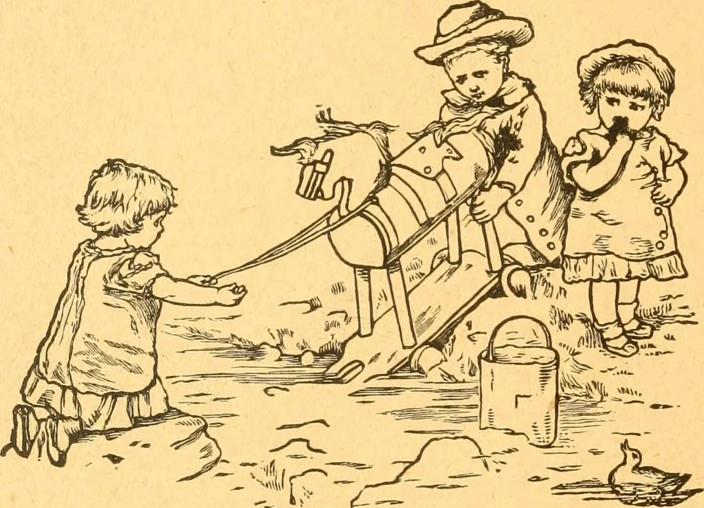 An illustration from The kindergarten;, 1891, leaf 21