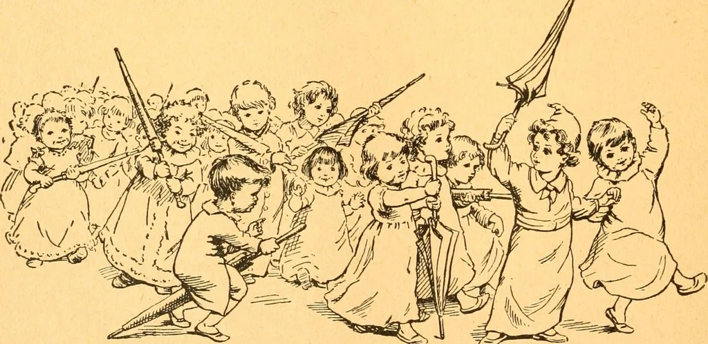 An illustration from The kindergarten;, 1891, leaf 211