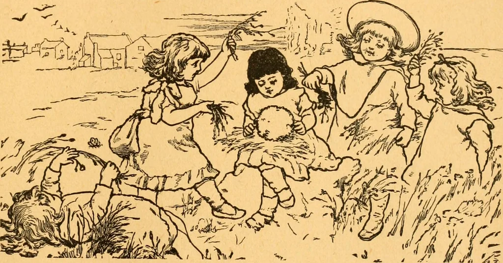An illustration from The kindergarten;, 1891, leaf 212