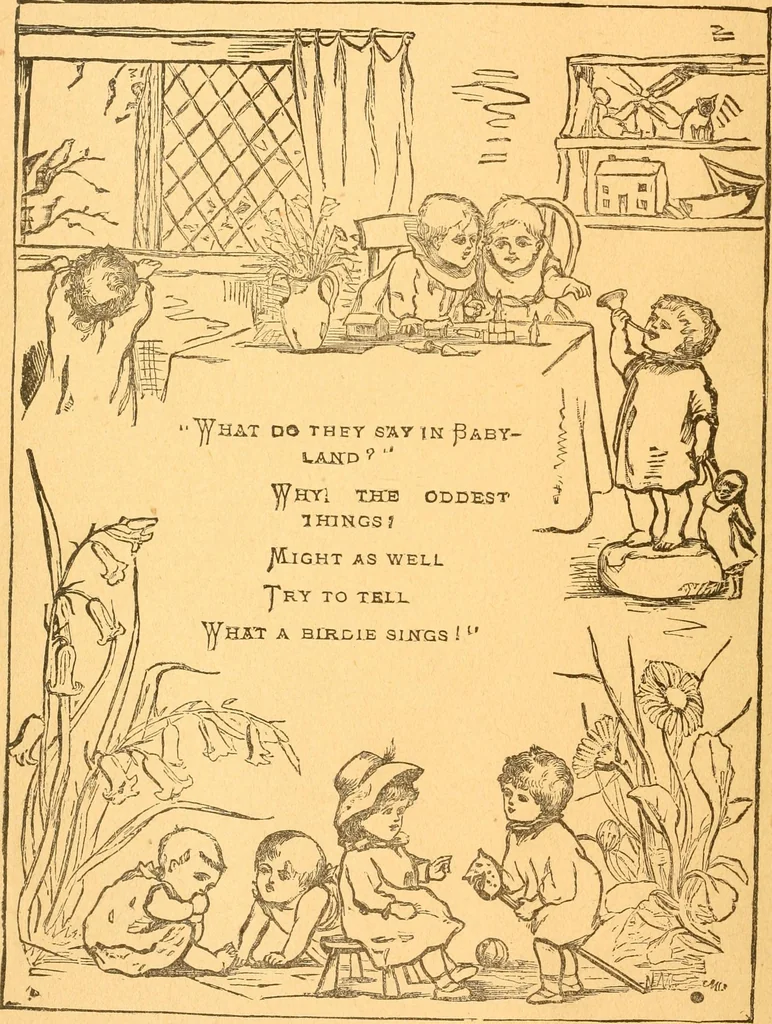 An illustration from The kindergarten;, 1891, leaf 25