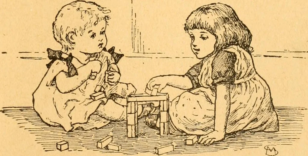 An illustration from The kindergarten;, 1891, leaf 254