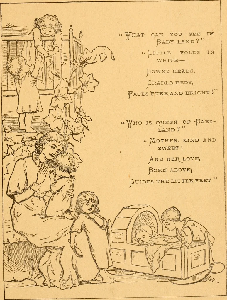 An illustration from The kindergarten;, 1891, leaf 26