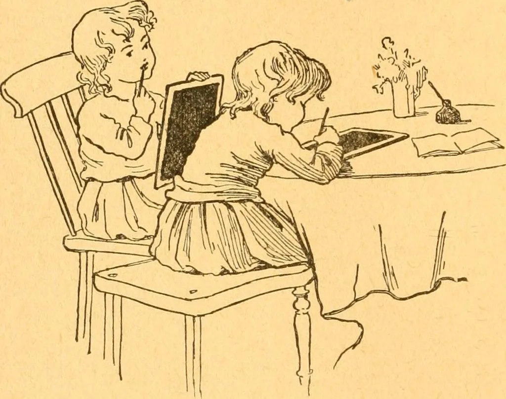 An illustration from The kindergarten;, 1891, leaf 291