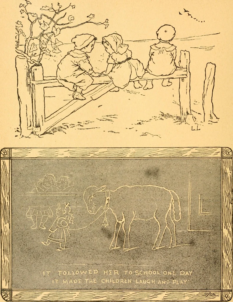 An illustration from The kindergarten;, 1891, leaf 297