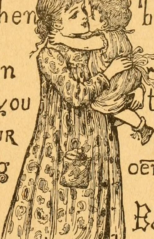 An illustration from The kindergarten;, 1891, leaf 30