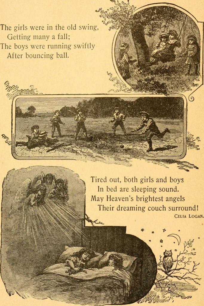 An illustration from The kindergarten;, 1891, leaf 39
