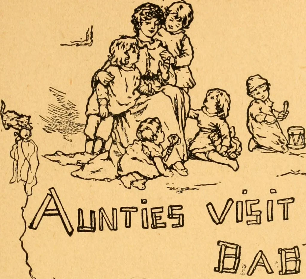 An illustration from The kindergarten;, 1891, leaf 44