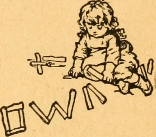 An illustration from The kindergarten;, 1891, leaf 44