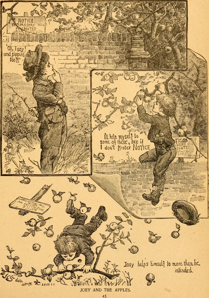 An illustration from The kindergarten;, 1891, leaf 48