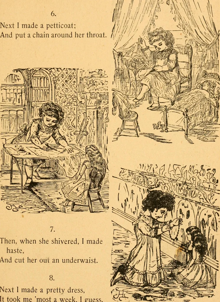 An illustration from The kindergarten;, 1891, leaf 50