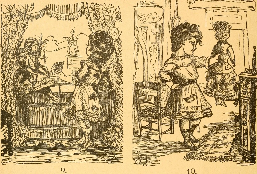 An illustration from The kindergarten;, 1891, leaf 51