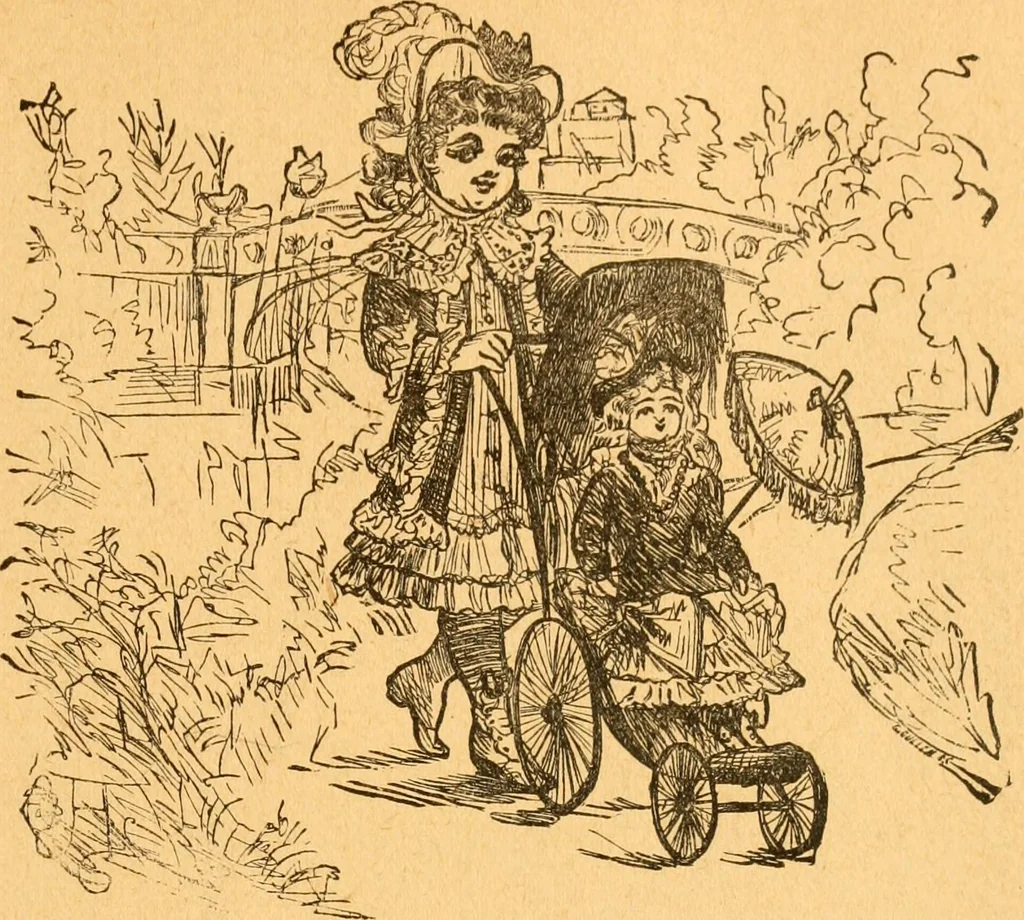An illustration from The kindergarten;, 1891, leaf 52