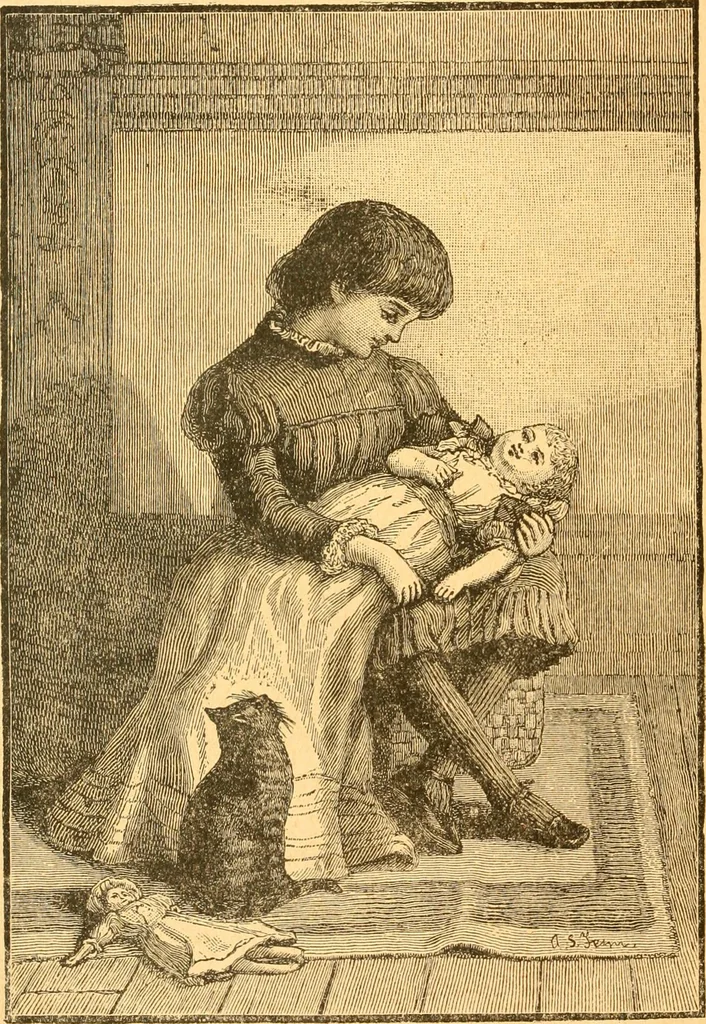 An illustration from The kindergarten;, 1891, leaf 53