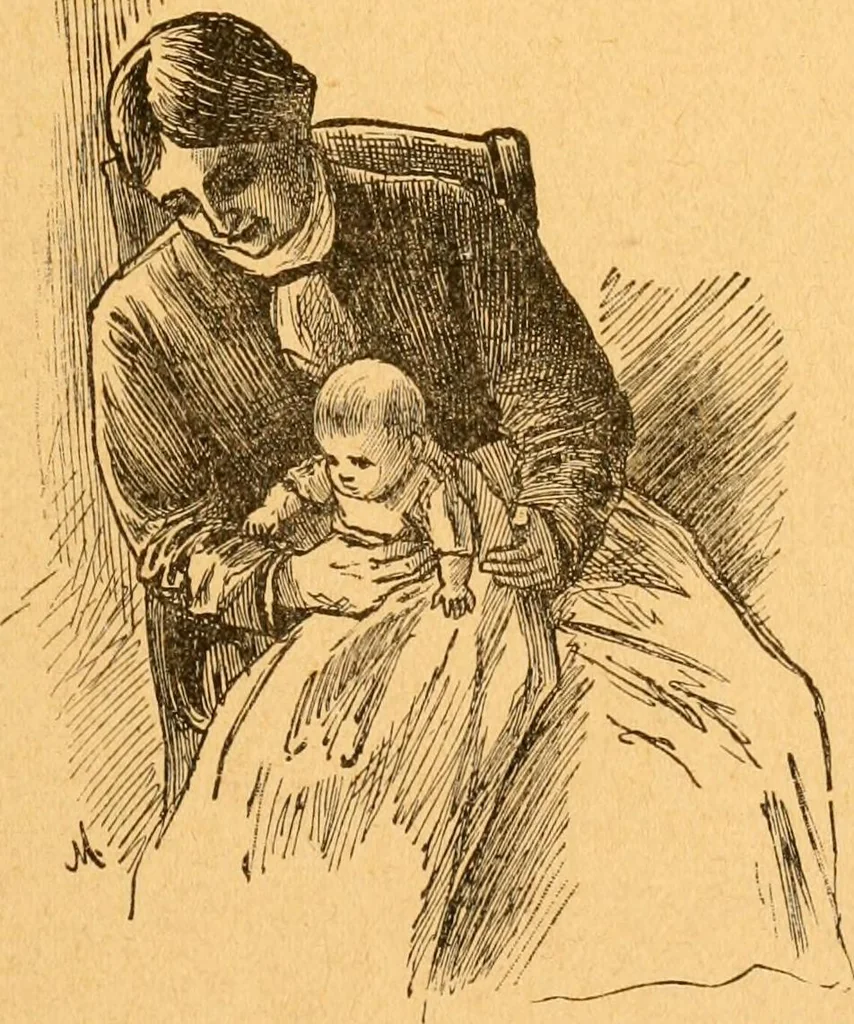 An illustration from The kindergarten;, 1891, leaf 60