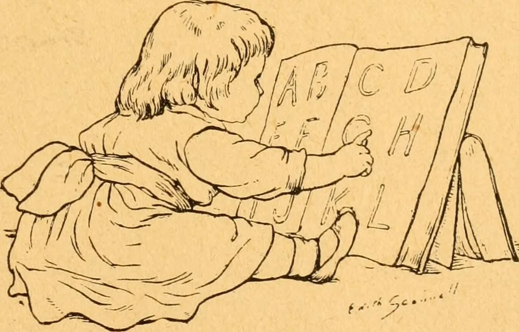 An illustration from The kindergarten;, 1891, leaf 64